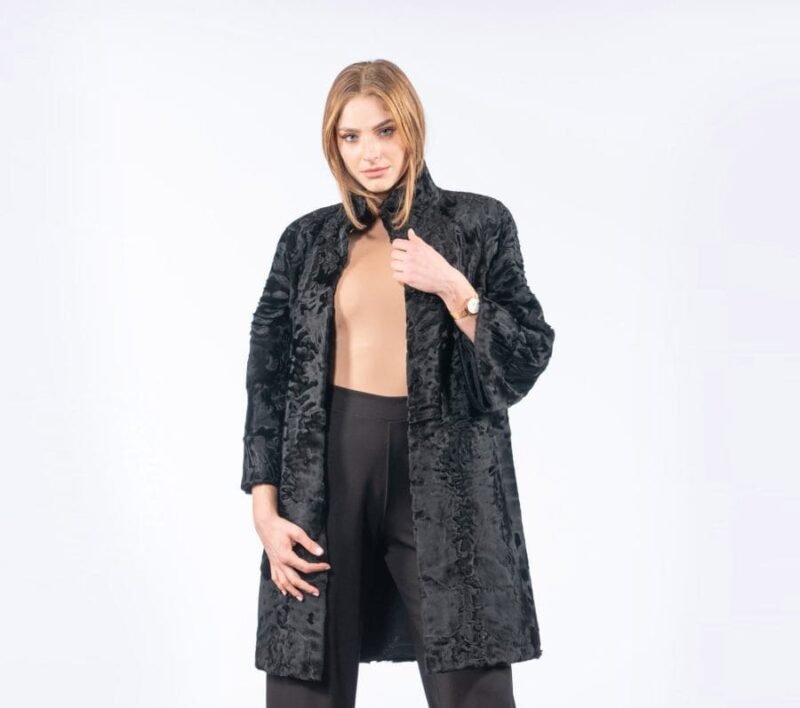 Astrakhan Fur Jacket (7/8 Sleeves) - Image 2