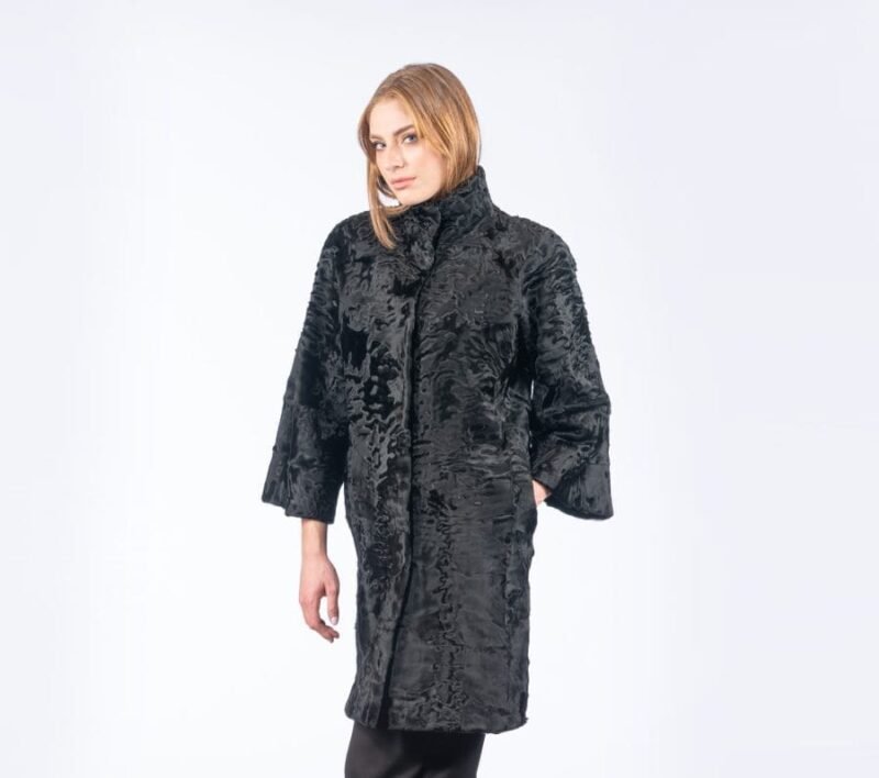 Astrakhan Fur Jacket (7/8 Sleeves) - Image 4