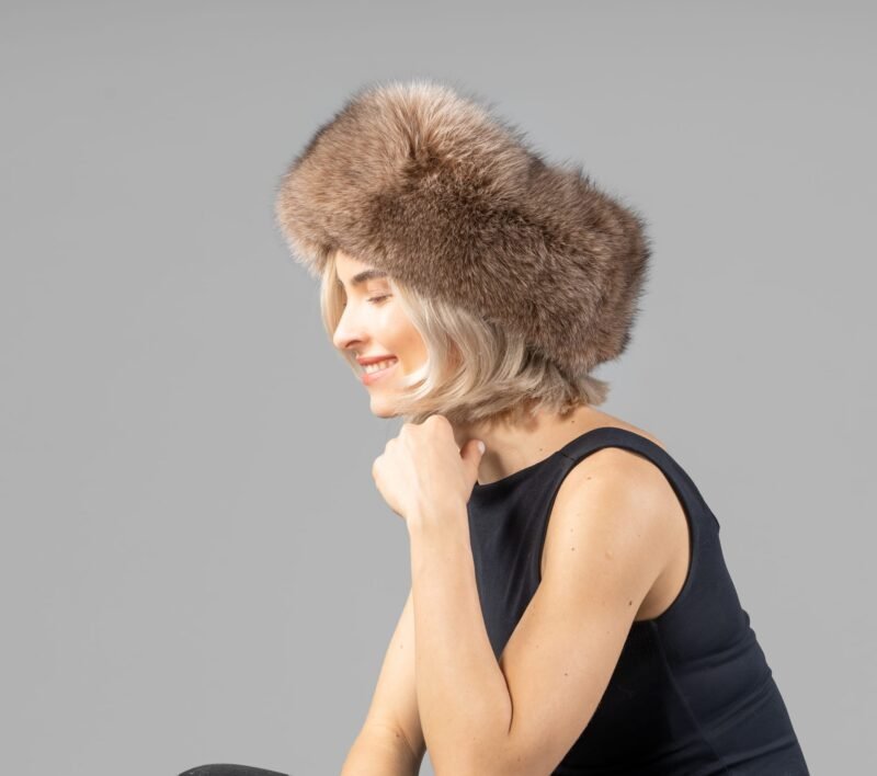 Brown Fox Fur Headband