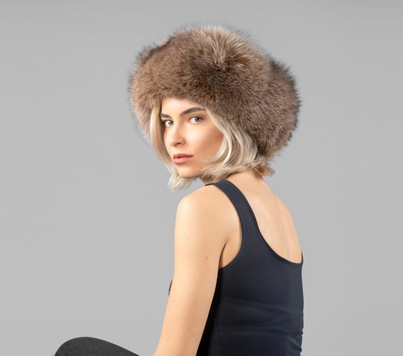 Brown Fox Fur Headband