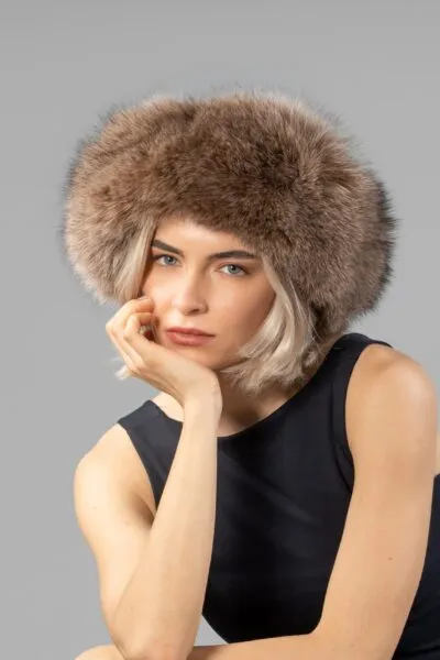 Brown Fox Fur Headband