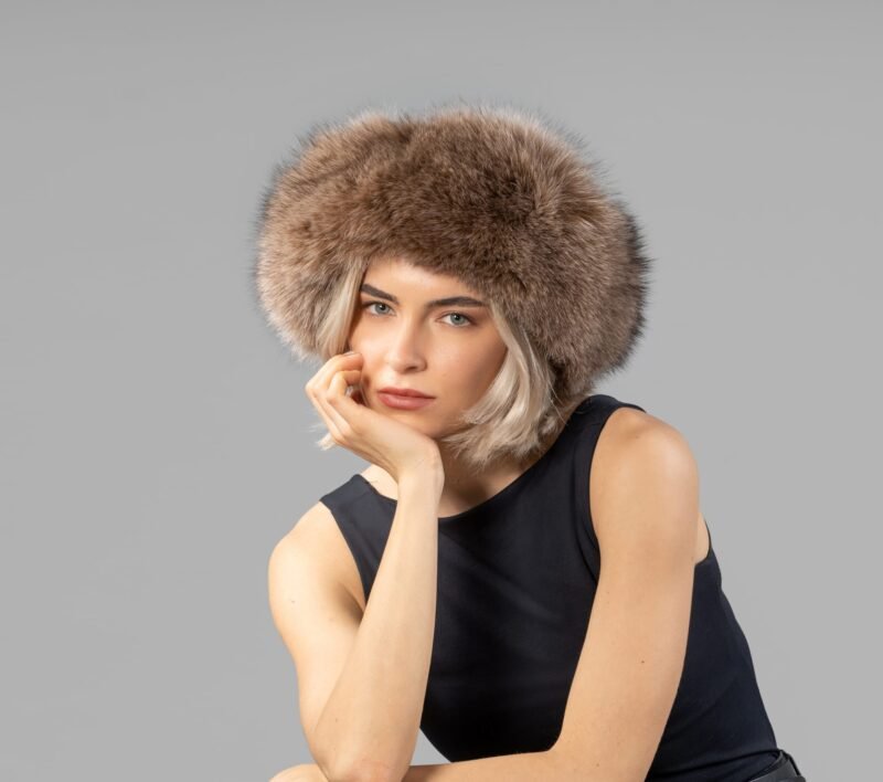 Brown Fox Fur Headband