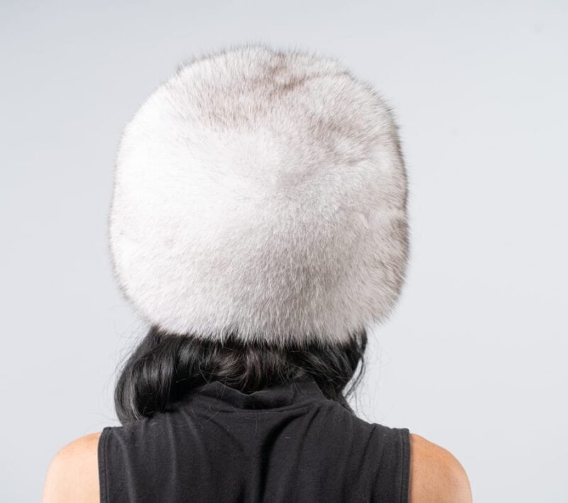 White Fox Fur Hat - Image 3