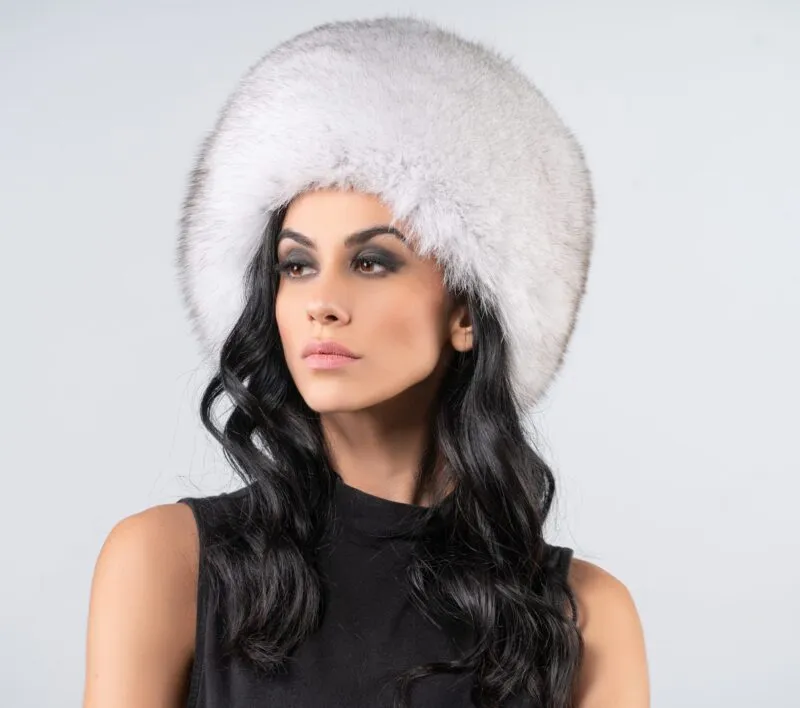 White Fox Fur Hat